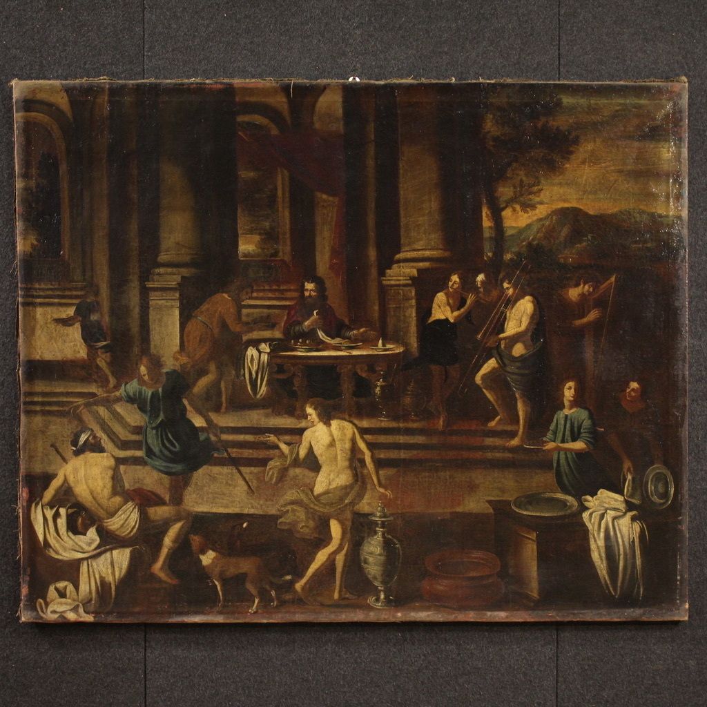 Great 17th Century Italian Painting, Herod's Banquet