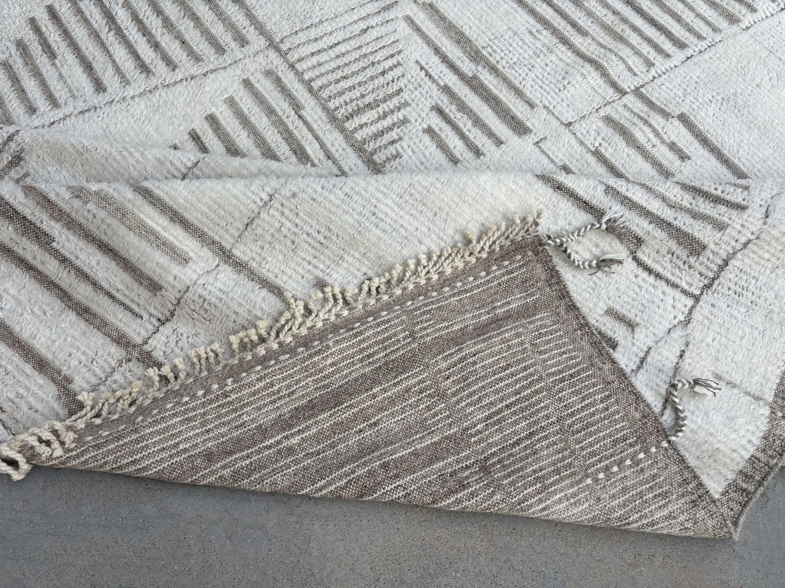 305x427 Cm Vintage Hand Knotted Moroccan Style Large Area Rug. 100% Natural Wool photo vinterior