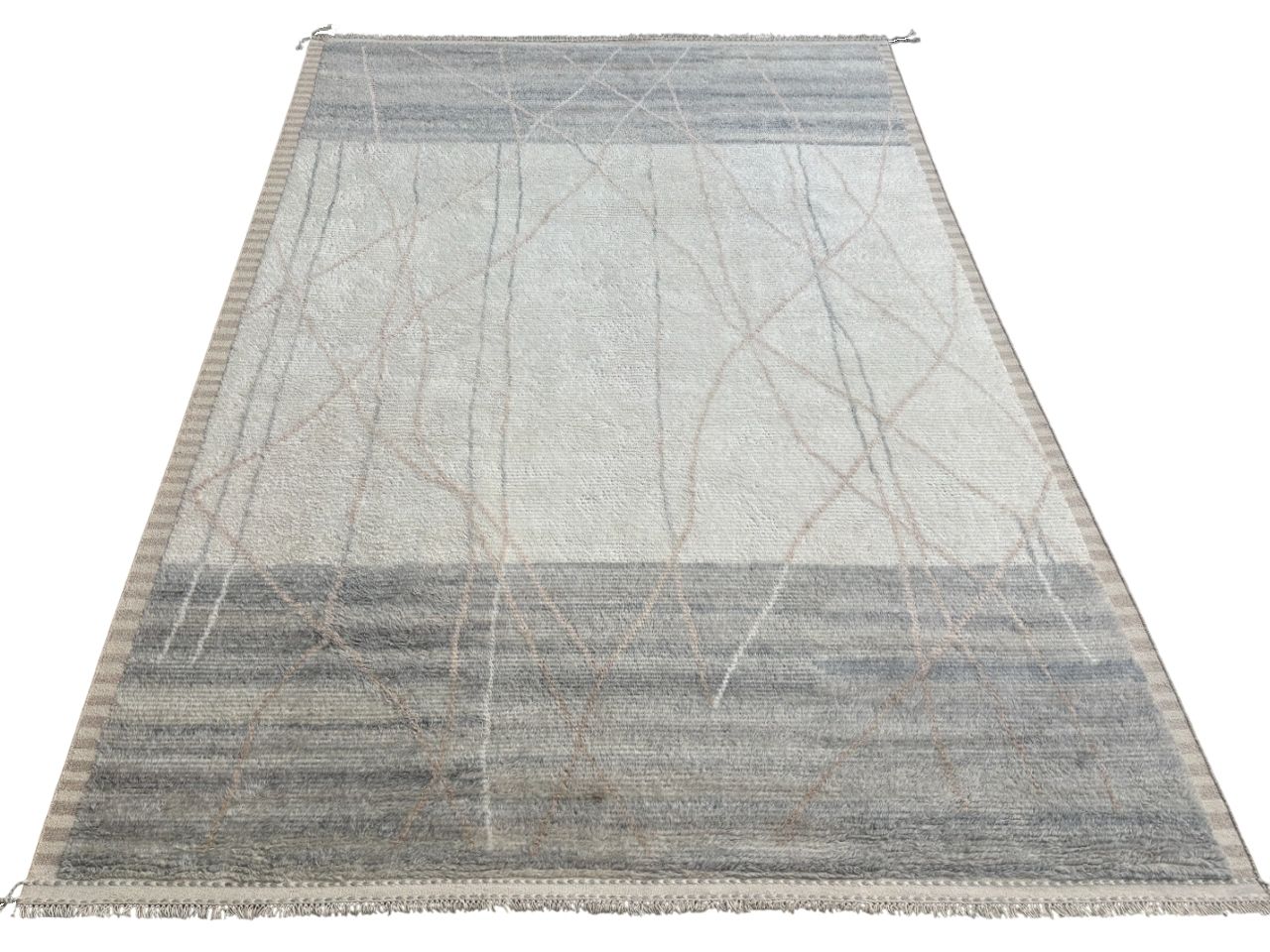 305x427 Cm Vintage Hand Knotted Moroccan Style Large Area Rug. 100% Natural Wool photo 2299.0
