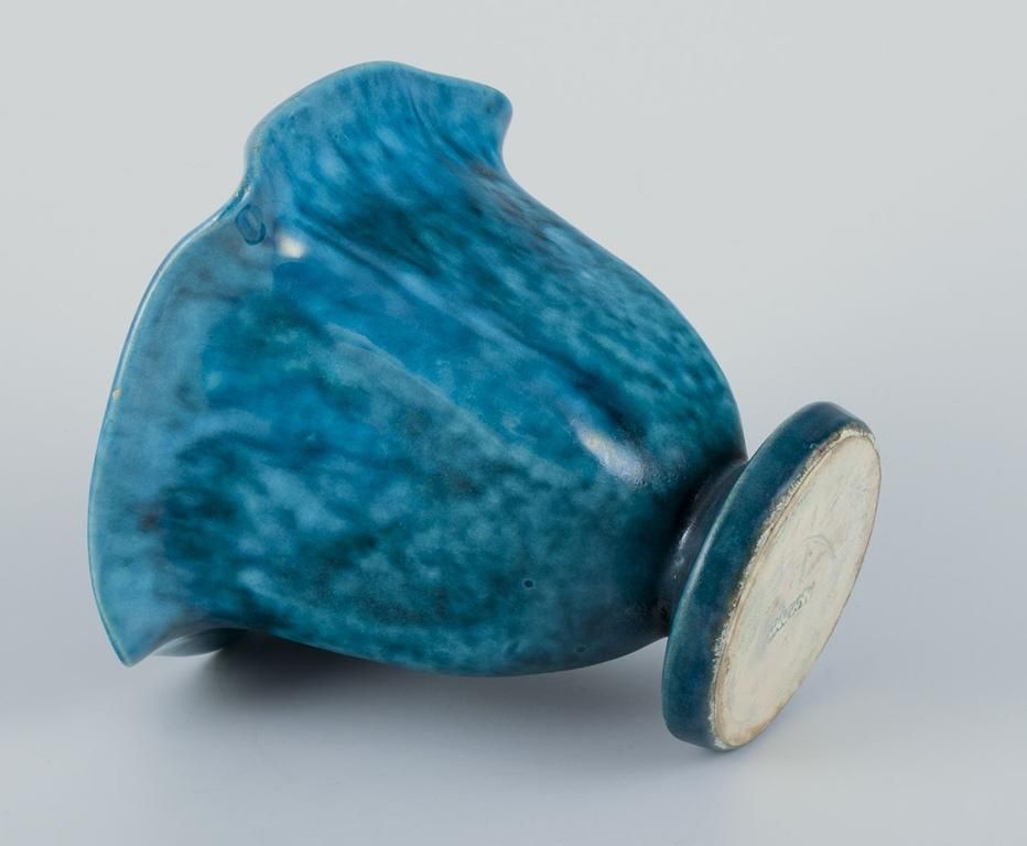 Svend Hammershøi For Kähler, Denmark. Small Ceramic Vase With Organic Shape. photo 301.0