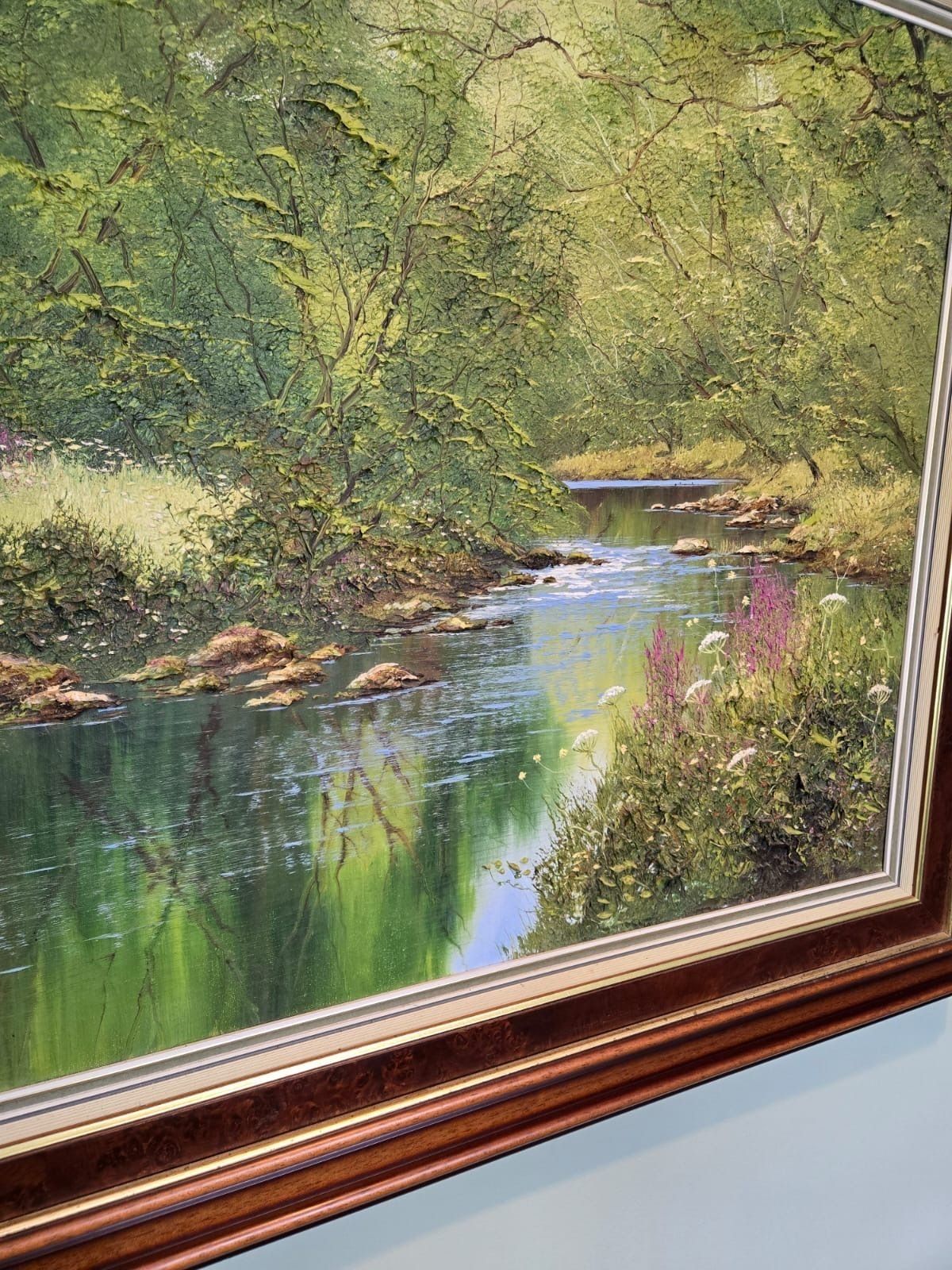 Terry Evans Original Oil On Canvas   Lakeland/Woodland Scene photo vinterior
