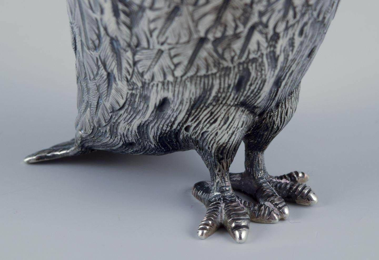 Edward Charles Brown. Rare Mustard Jar In The Shape Of An Owl. photo buy