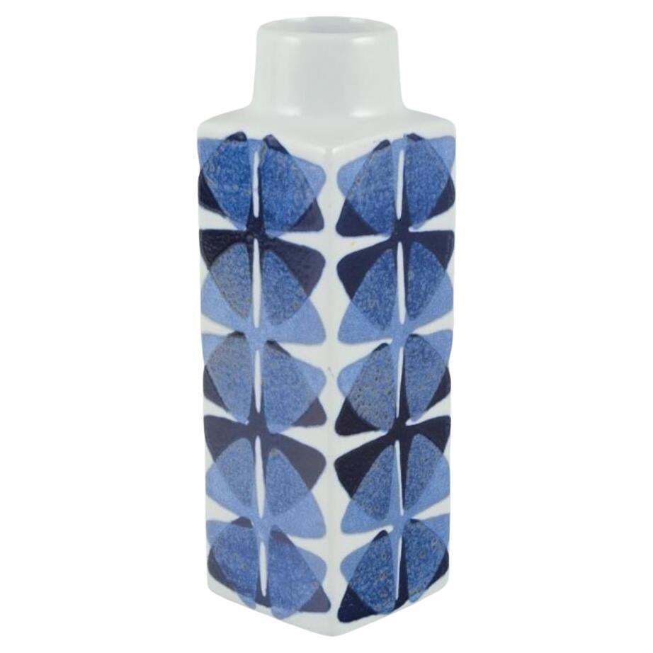 Ellen Malmer For Royal Copenhagen. Square "Baca" Vase In Earthenware.