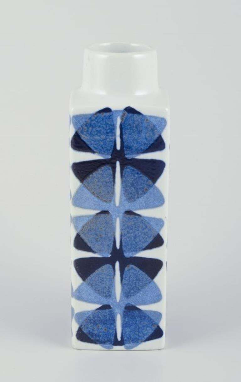 Ellen Malmer For Royal Copenhagen. Square "Baca" Vase In Earthenware. photo furniture