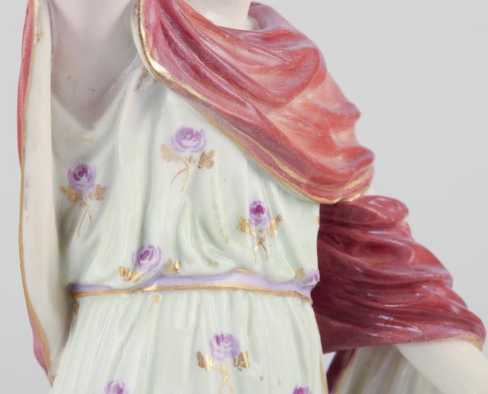 Meissen, Germany. Porcelain Figure Of Flora With Flower Wreath In Hair. photo 1205.0