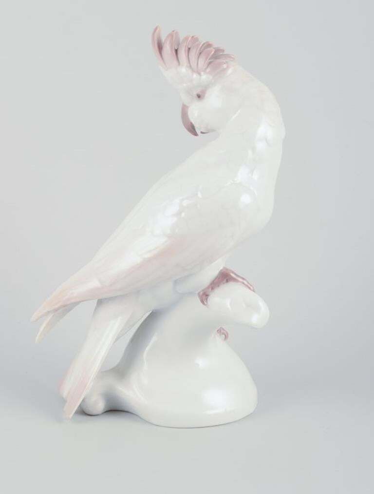 Rosenthal, Germany. Cockatoo In Porcelain. Art Deco Style. photo Art