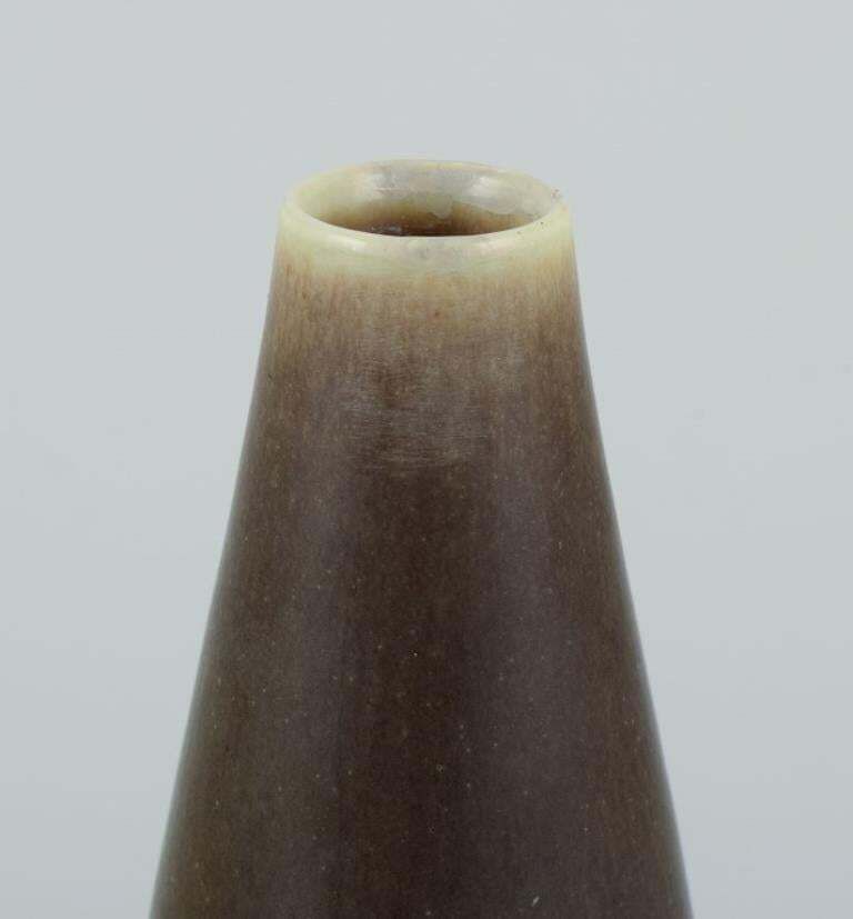 Per Linnemann Schmidt For Palshus. Slender Ceramic Vase With Hare Fur Glaze photo furniture