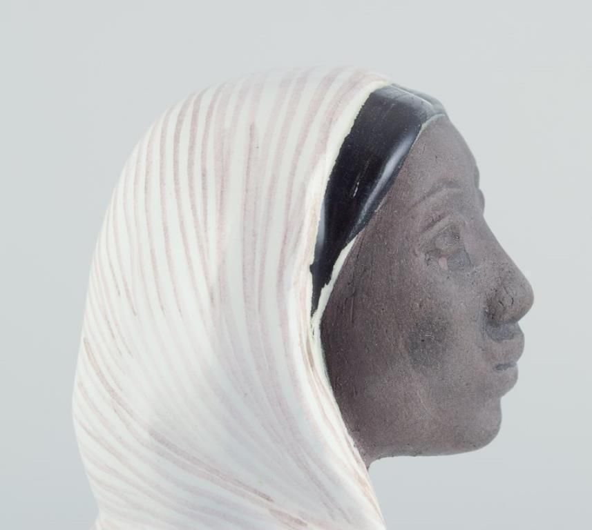 Mari Simmulson For Upsala Ekeby, Sweden. Ceramic Figure Of Indonesian Woman photo 979.0