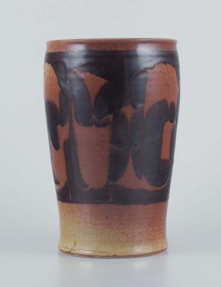 Nils Thorsson For Royal Copenhagen. Large Unique Ceramic Vase. 1930s/40s photo for sale