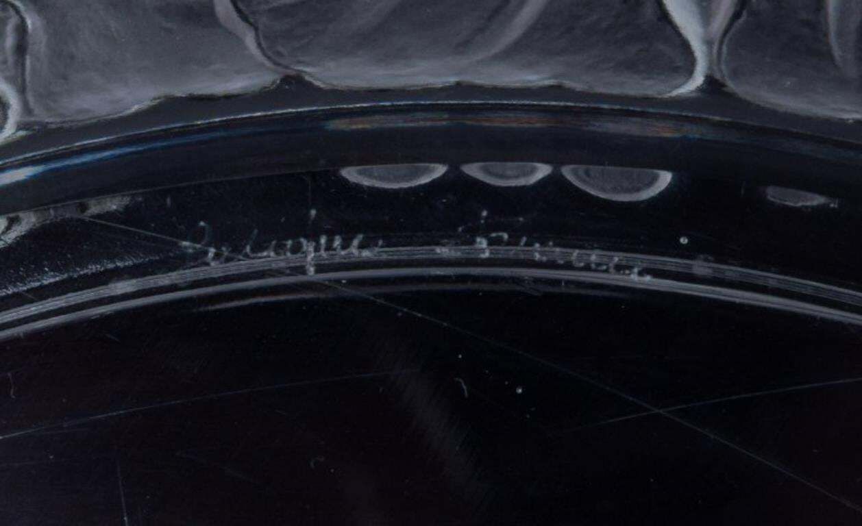 René Lalique, France. "Honfleur" Art Glass Plate. 1960s/70s photo 181.0