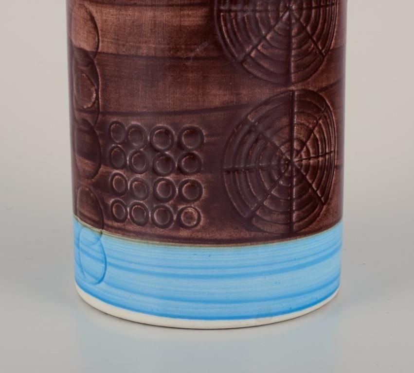 Olle Alberius For Rörstrand. "Sarek" Ceramic Vase In A Modernist Design photo vinterior