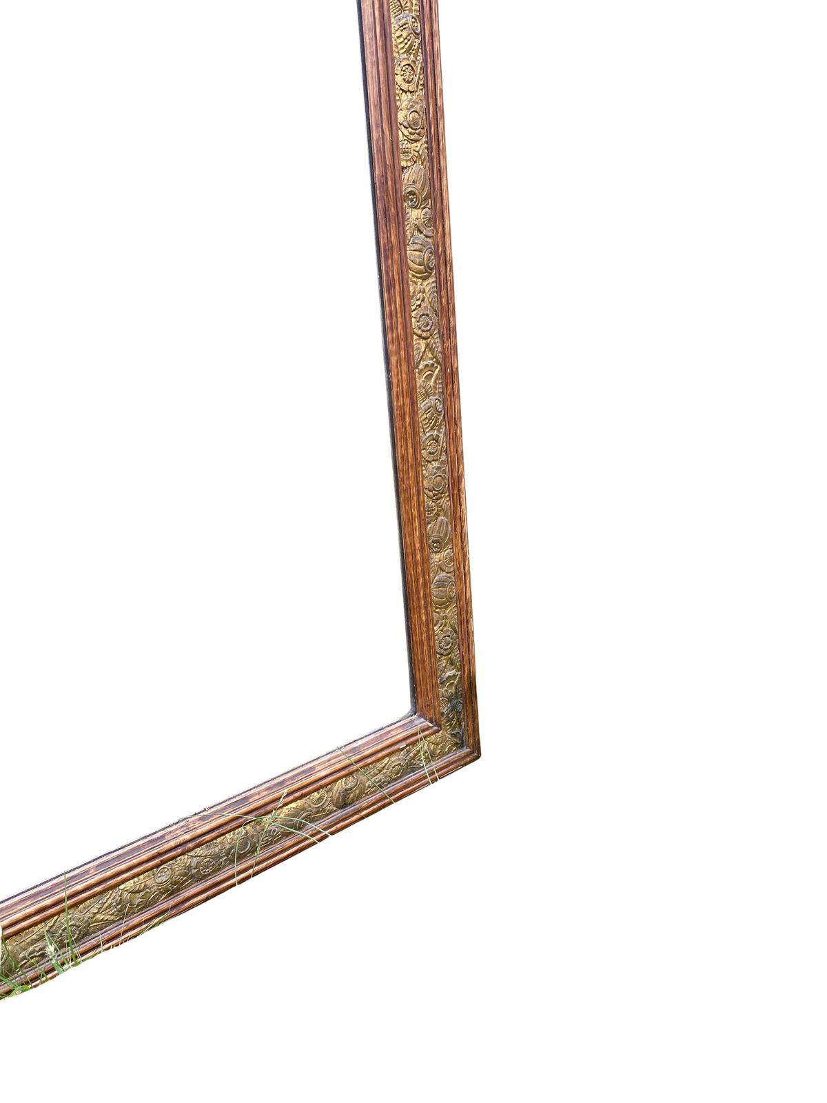 photo furniture Large Gilded Wood Mirror, Louis XVI   Art Nouveau Transition Style, Bevelled Glass, Late 19th Century