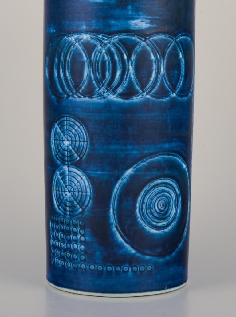 Olle Alberius For Rörstrand. Large "Sarek" Ceramic Vase In A Modernist Design. photo for sale
