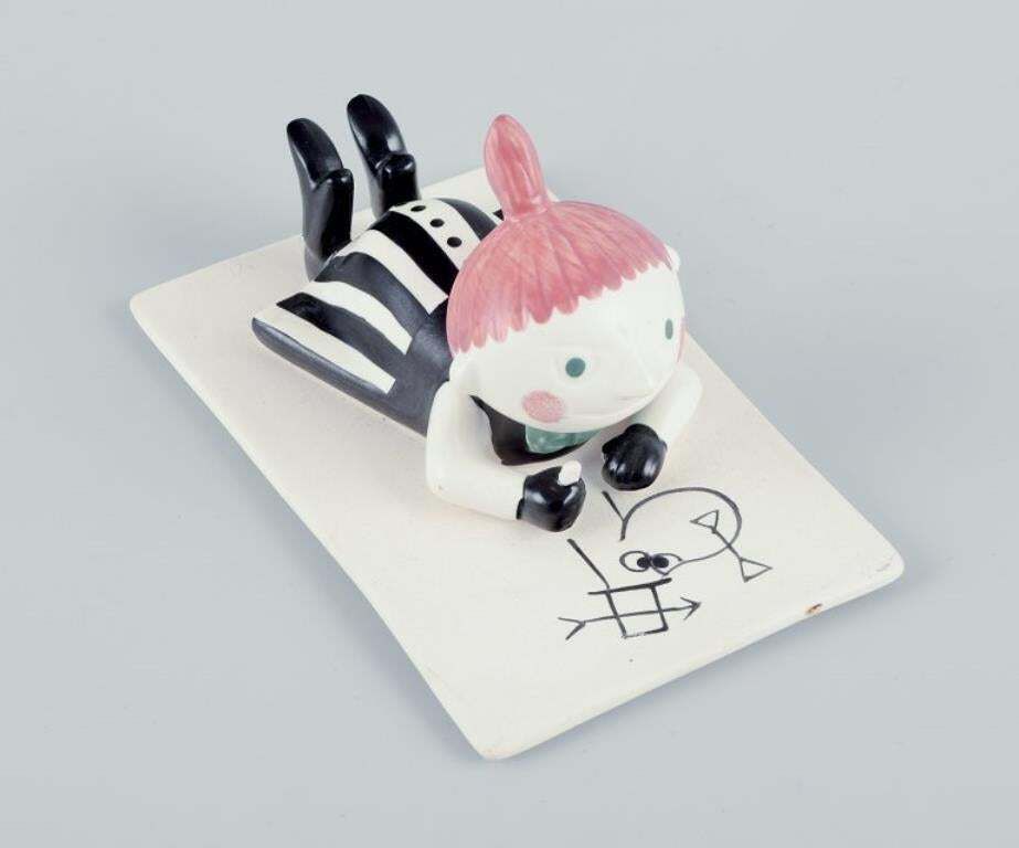 Arabia Finland. Figurine Of "Little My" From The Moomins In Hand Painted Ceramic photo furniture