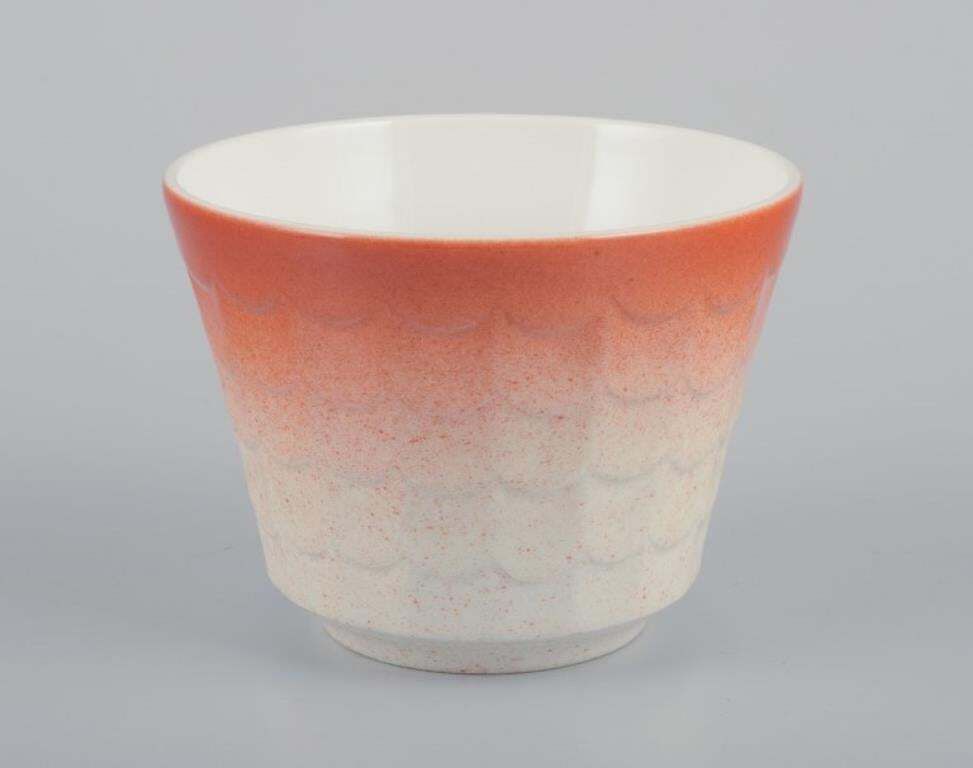 Wilhelm Kåge For Gustavsberg. Five Porcelain Plant Pots. Swedish Design. photo 181.0
