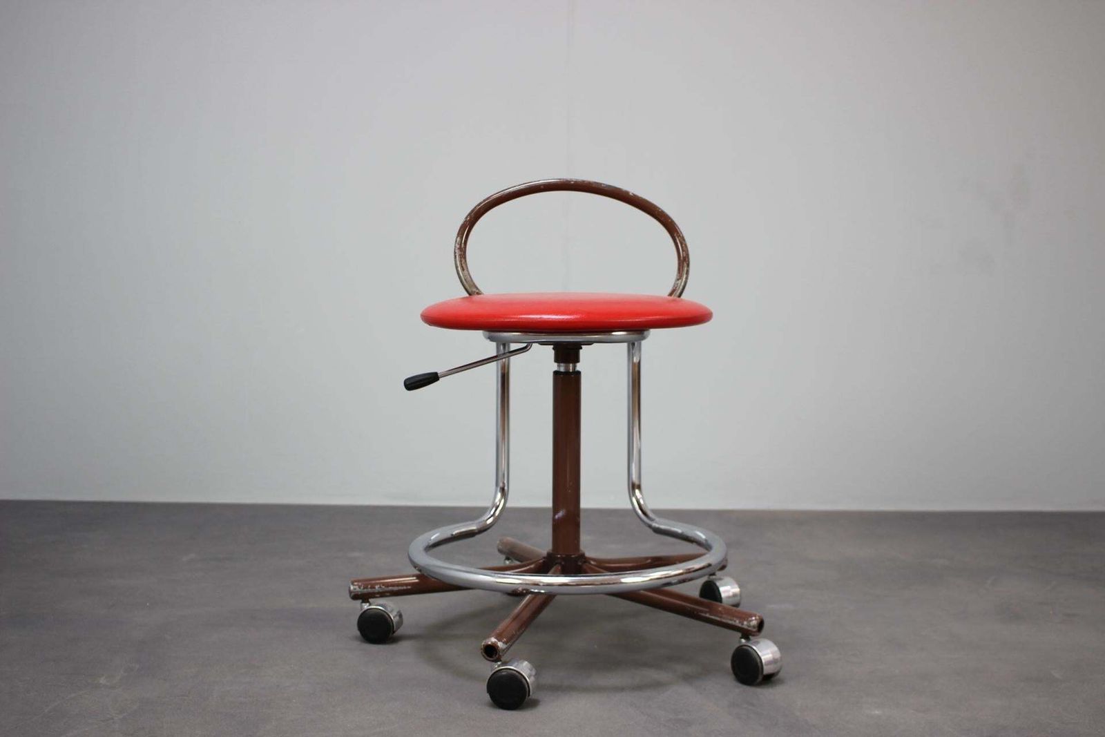 Mid Century Adjustable Industrial Workshop Chair By Kovona, 1980s, Czsk photo for sale