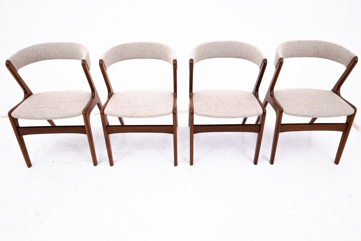 A Set Of Four Danish Chairs Model 68 ( Fire ) Produced By Anderstrup Mobelfabrik In The 60s. photo furniture
