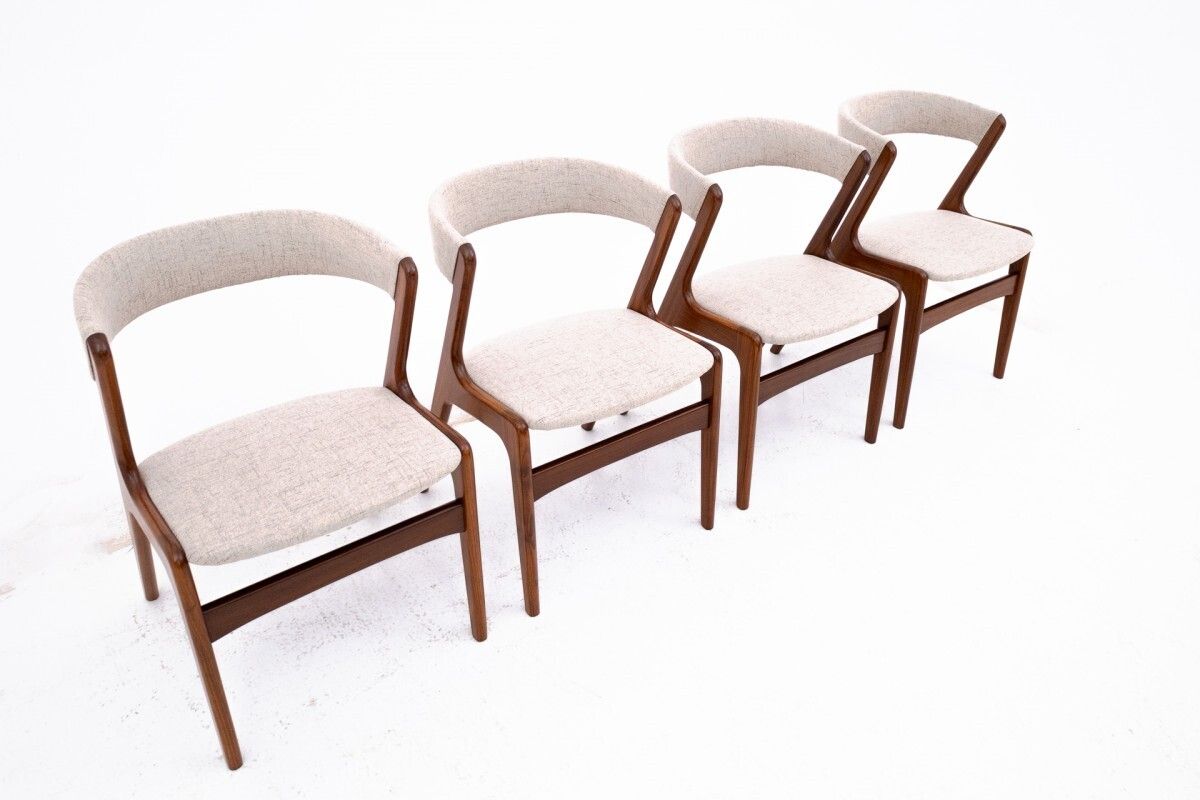 A Set Of Four Danish Chairs Model 68 ( Fire ) Produced By Anderstrup Mobelfabrik In The 60s. photo 1547.0