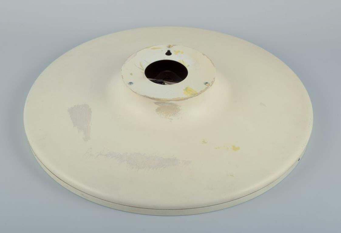 Henning Koppel For Georg Jensen. Wall Clock Made Of White Plastic And Metal. photo Home Decor
