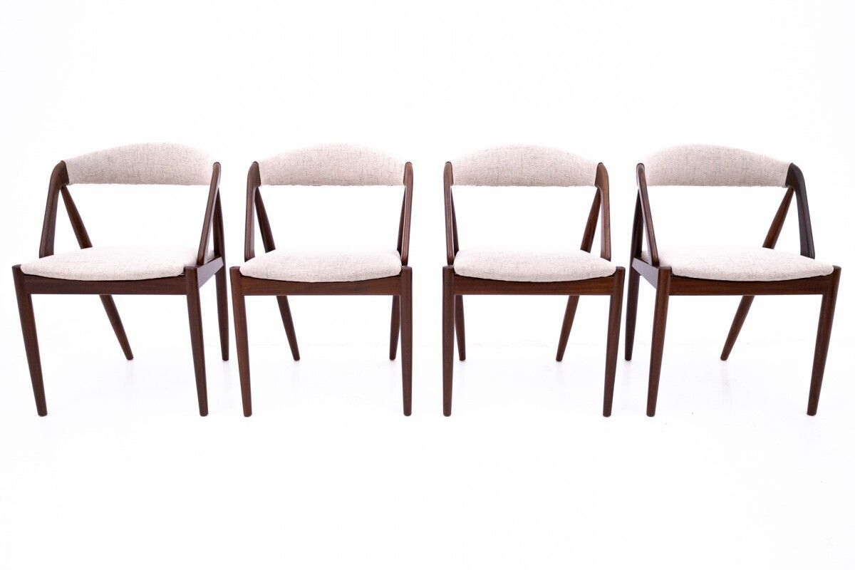 A Set Of Chairs Designed By Kai Kristiansen From The 1960s, Denmark, Model 31. After Renovation. photo furniture