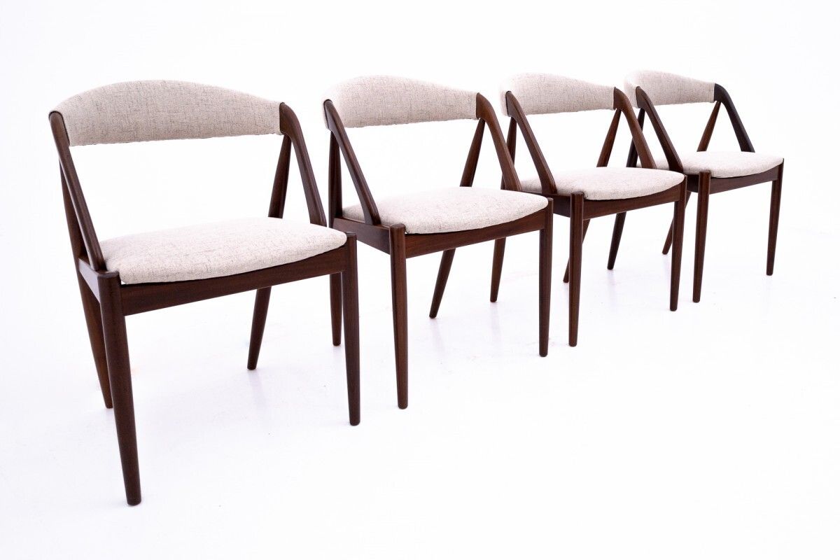 A Set Of Chairs Designed By Kai Kristiansen From The 1960s, Denmark, Model 31. After Renovation. photo Furniture