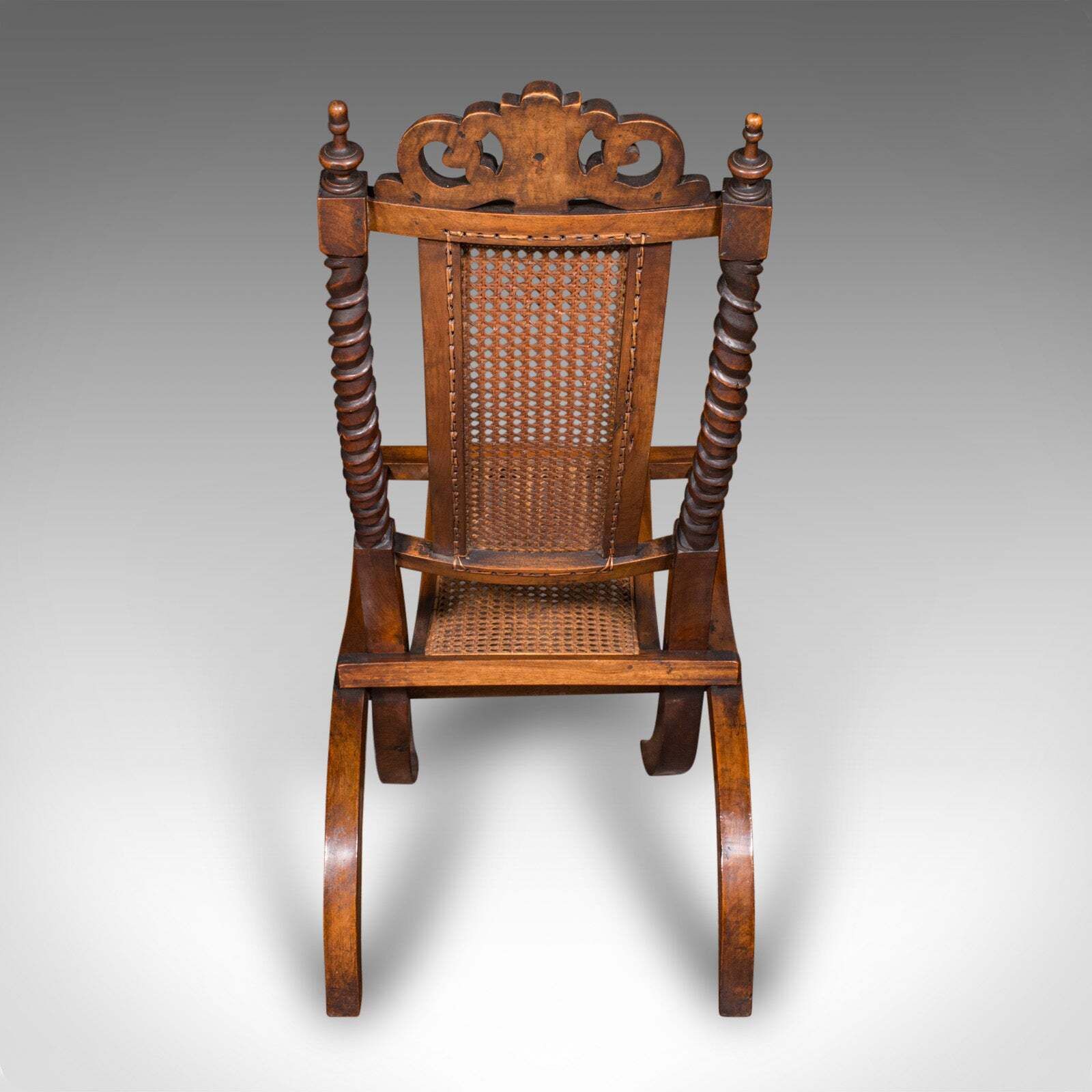 Antique Folding Steamer Chair, English, Bergère, Campaign Lounge Seat, Victorian photo Furniture