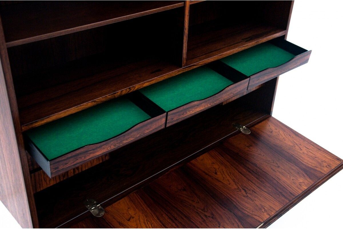 Rosewood Shelf Designed By Omann Jun, Denmark, 1960s. After Renovation. photo vintage