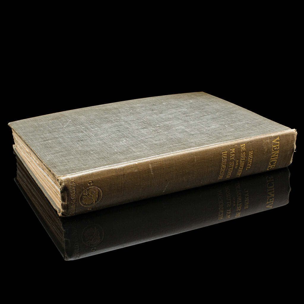 Antique Venice Art Book, Illustrated, Travel, Edwardian, Reginald Barratt, 1907 photo furniture