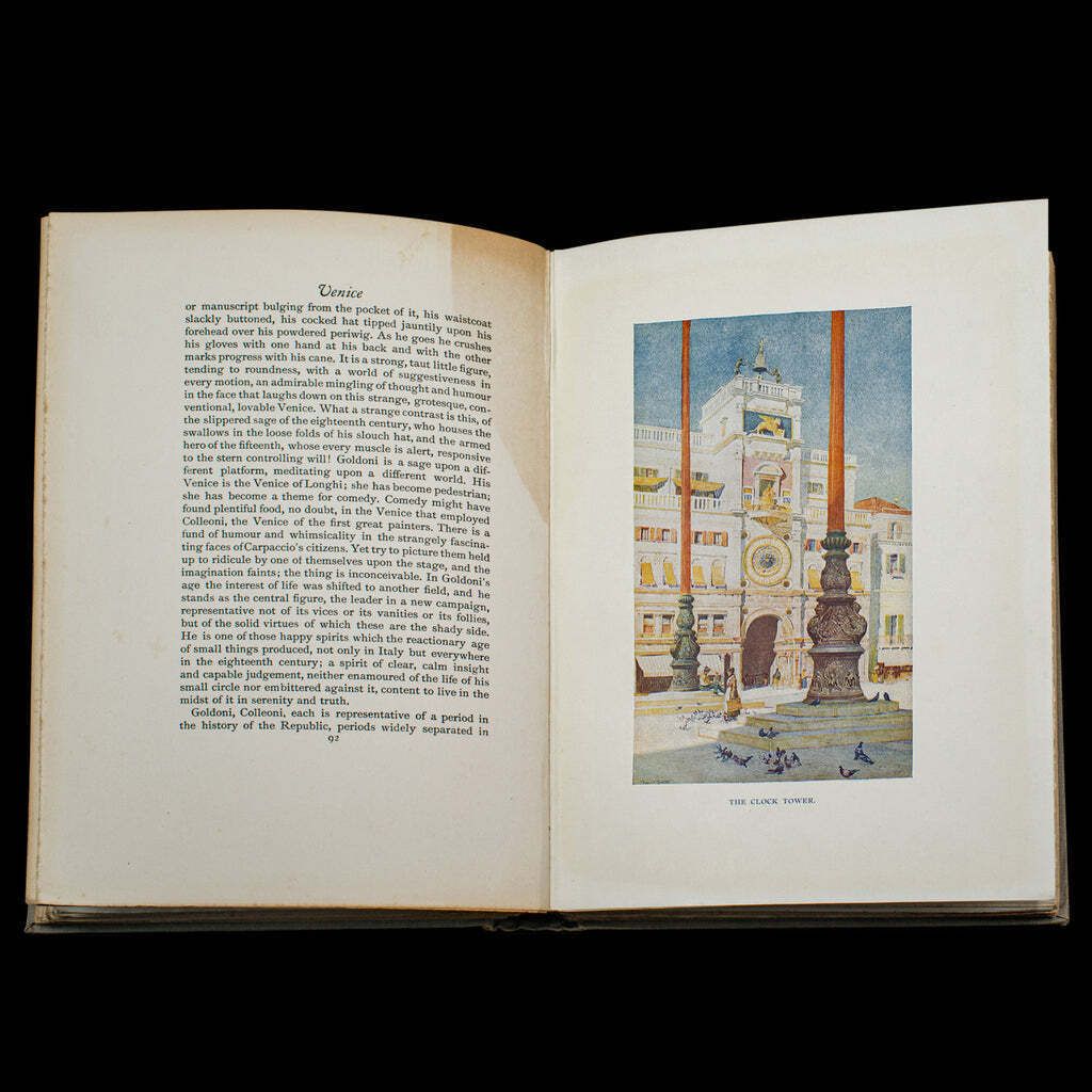 Antique Venice Art Book, Illustrated, Travel, Edwardian, Reginald Barratt, 1907 photo buy
