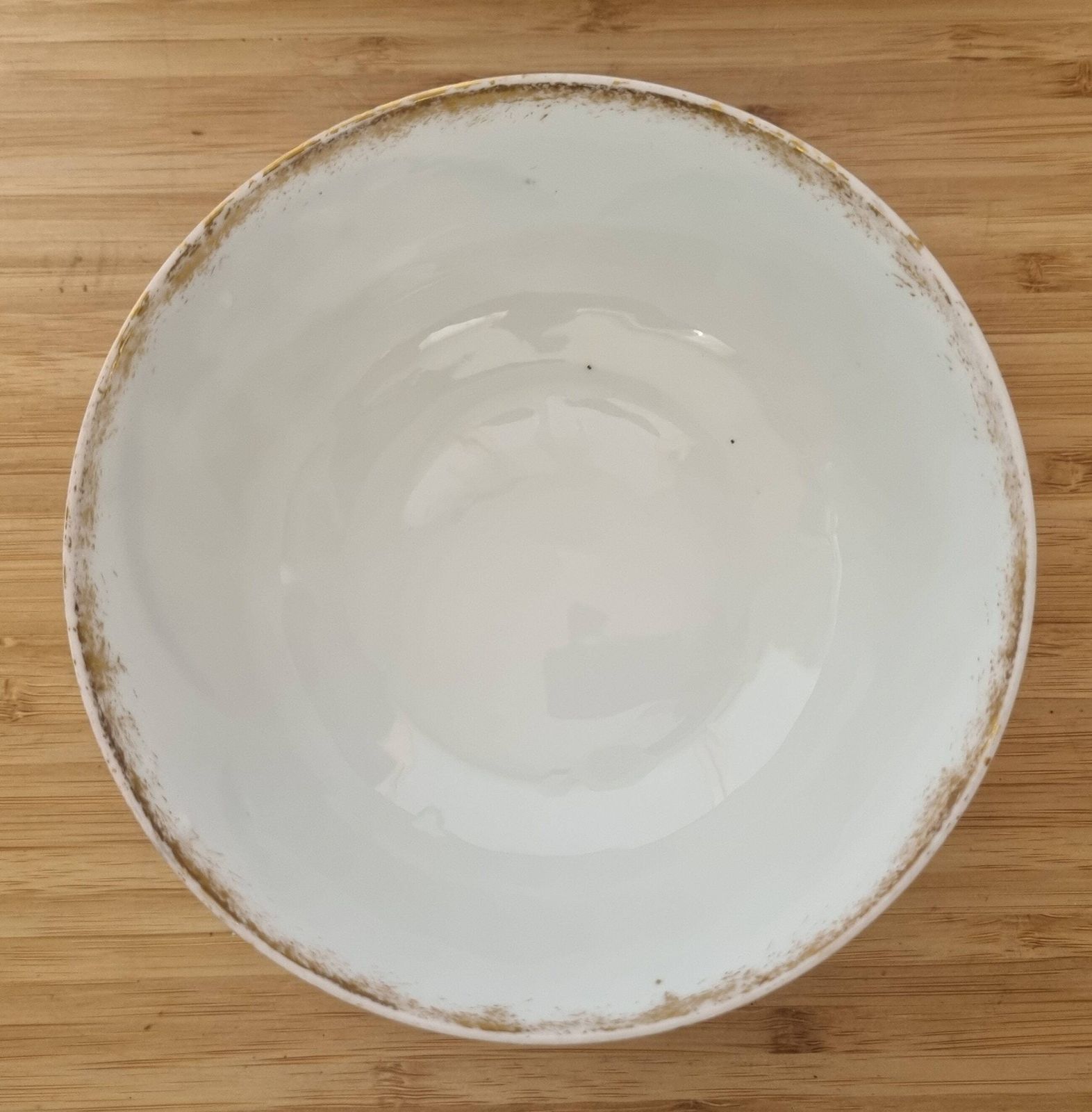 Limoges Redon Bowl | Antique French Porcelain Serving Dish | Orange Red Floral Gold Gilt Detail | Rare Collectible China photo vintage