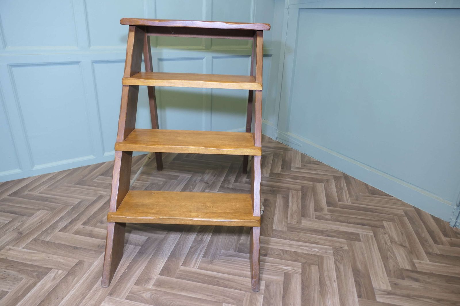 Teak Shop Display Unit, Library Steps, Ladder photo for sale