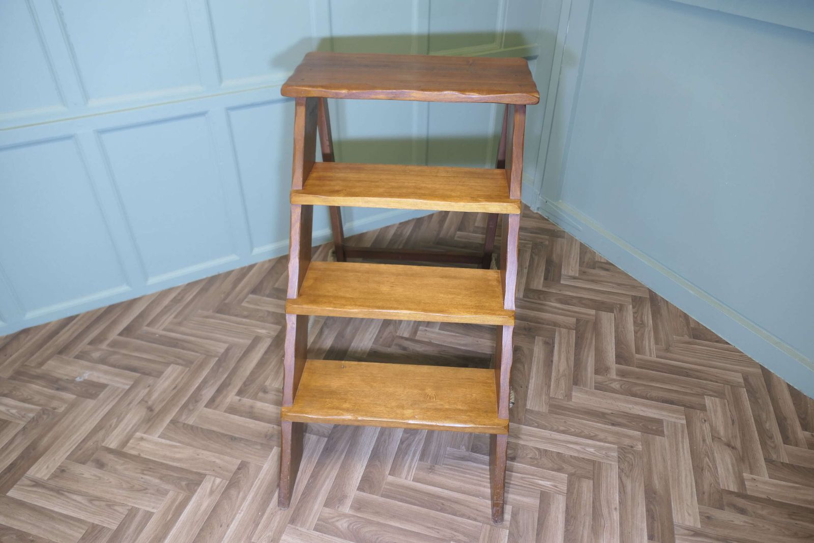 Teak Shop Display Unit, Library Steps, Ladder photo Home Decor