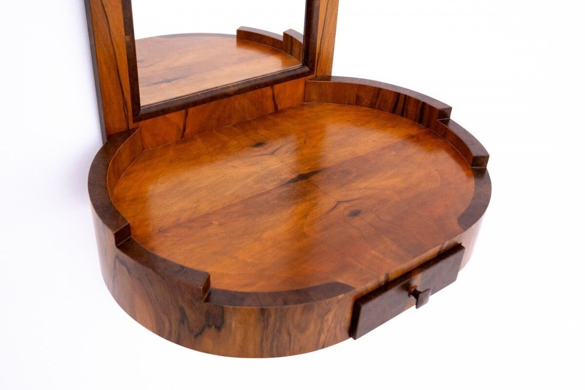 Dressing Table With Chair In Art Deco Style, Poland, Mid 20th Century photo vinterior
