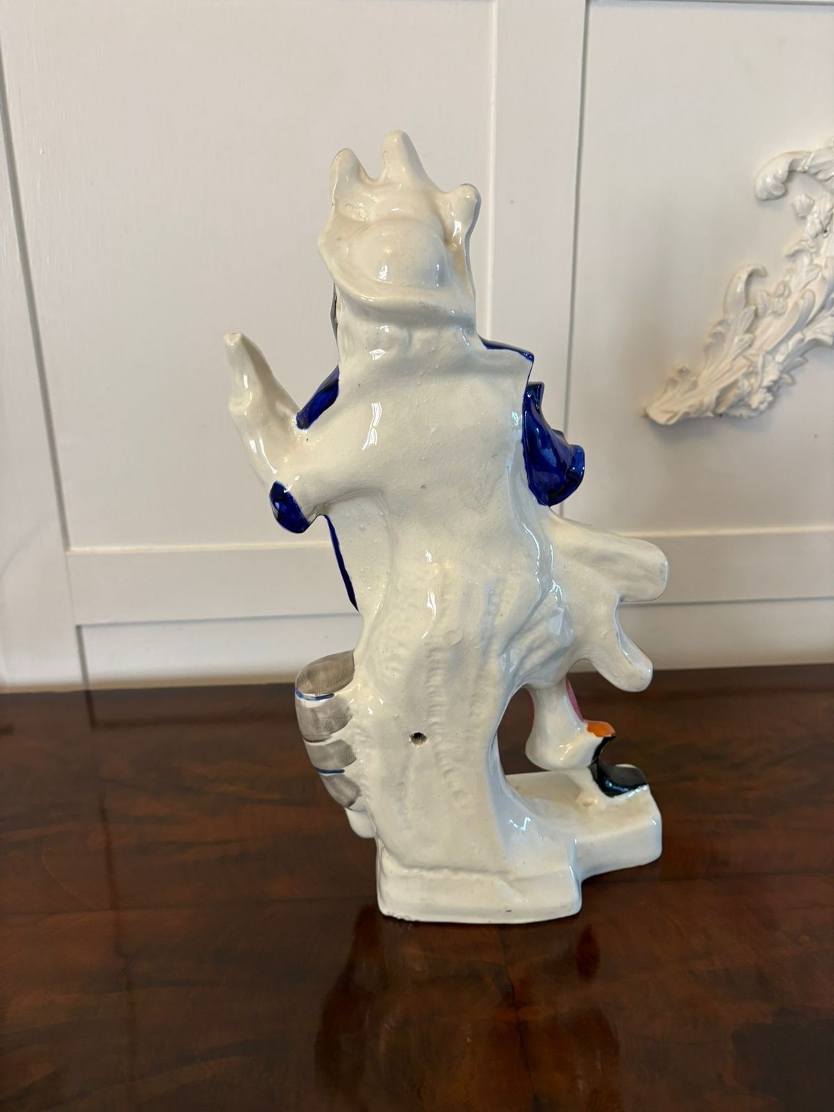 photo furniture Large Antique 19th Century Quality Staffordshire Flatback Figure Of Will Watch Smuggler