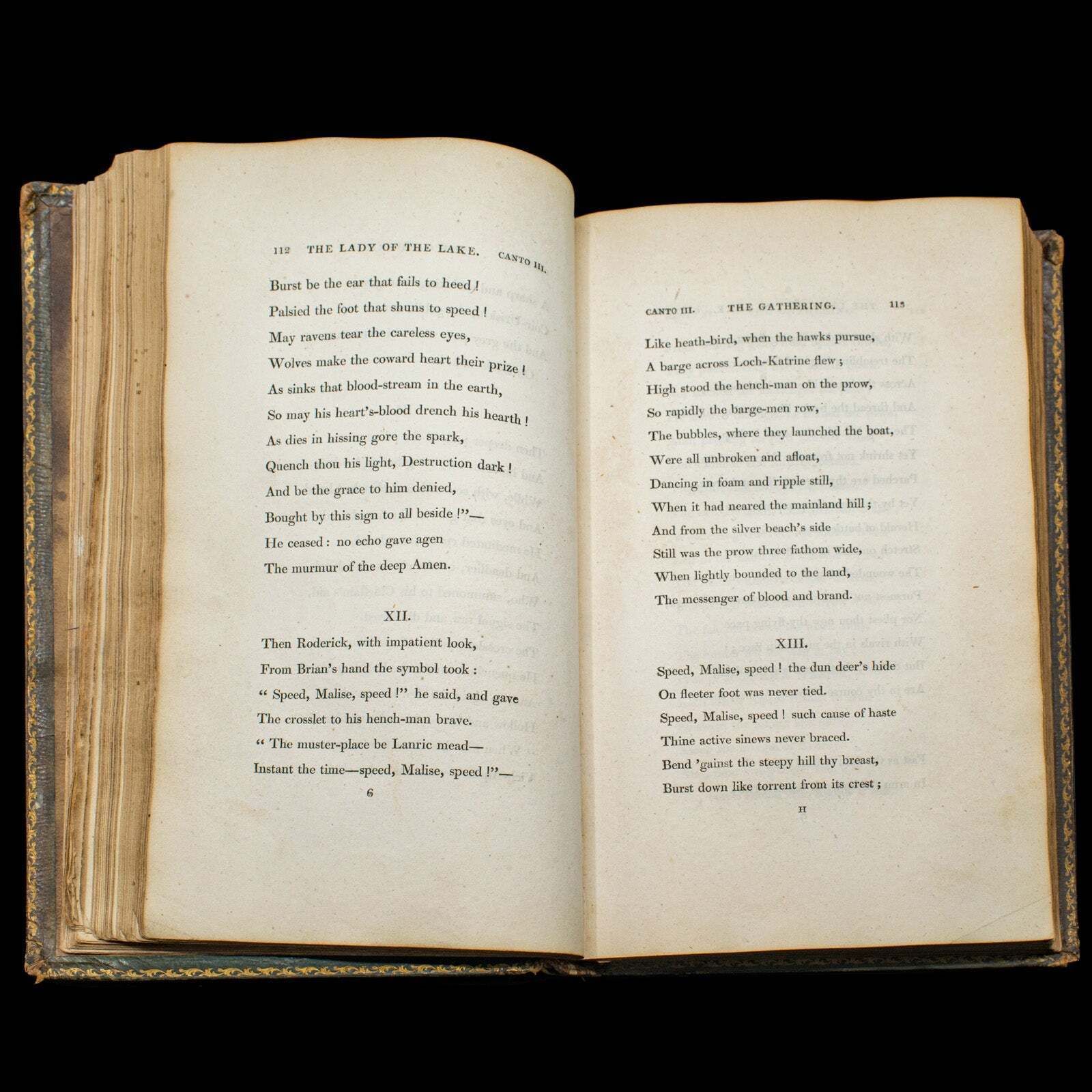 photo furniture Antique Poetry Book, The Lady Of The Lake, Walter Scott, Early Edition, Georgian