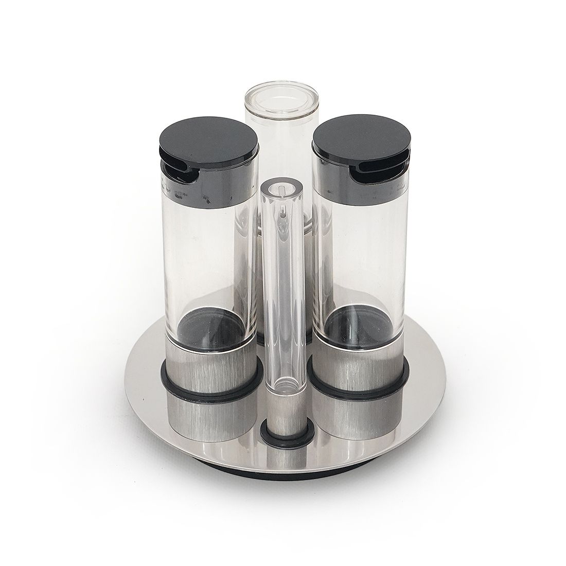 Cylindrical Salt, Pepper, Oil And Vinegar Set By Studio Opi For Cini And Nils, 1970s photo 360.0