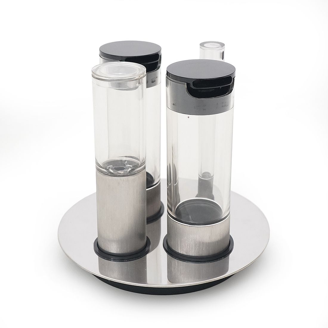 Cylindrical Salt, Pepper, Oil And Vinegar Set By Studio Opi For Cini And Nils, 1970s photo buy
