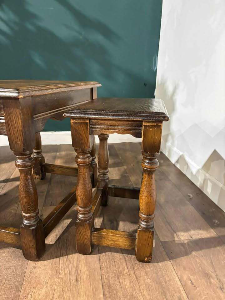 Dark Oak Nest Of Tables photo vinterior