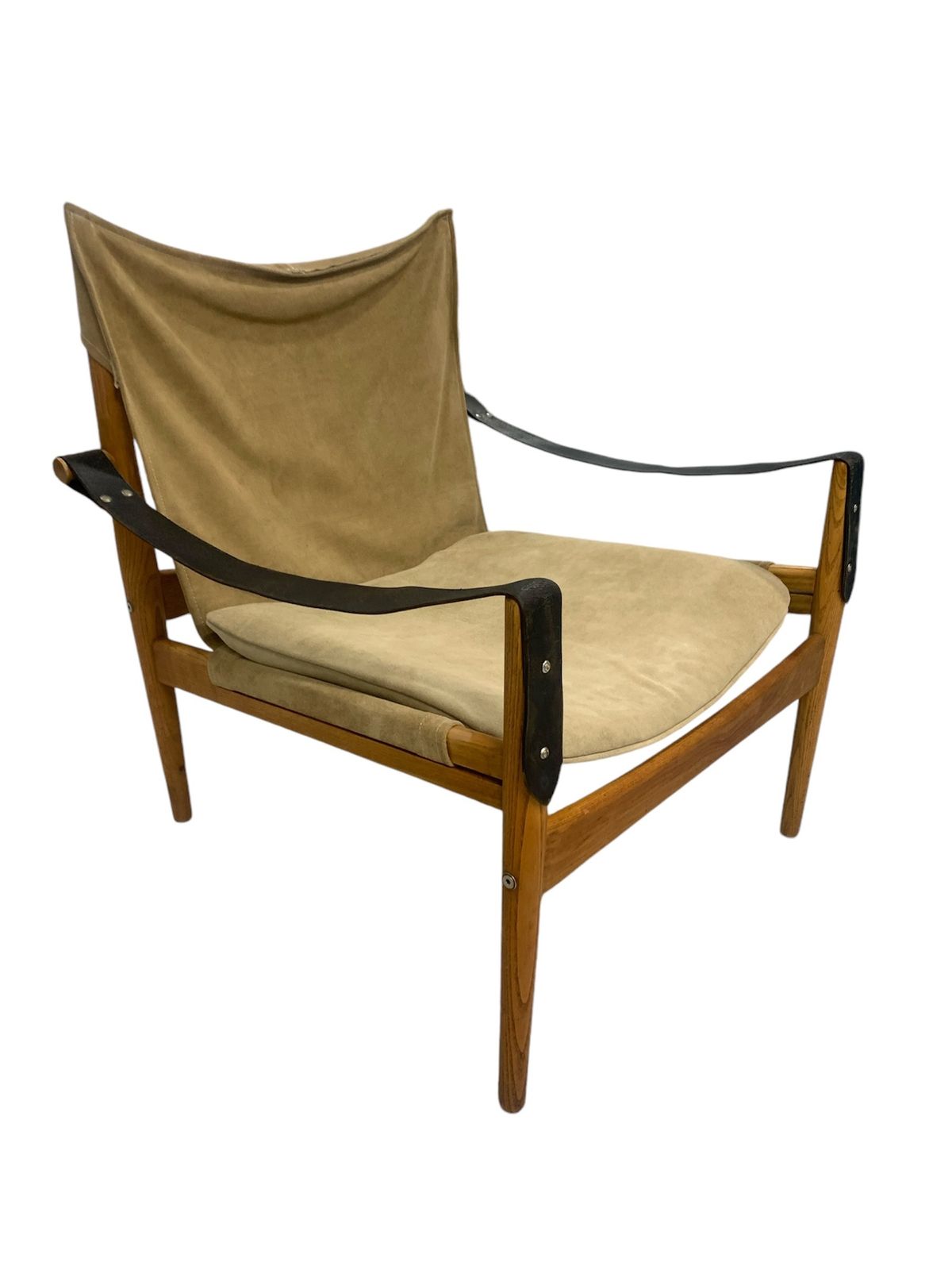 Mid Century Antelope Safari Chair By Hans Olsen