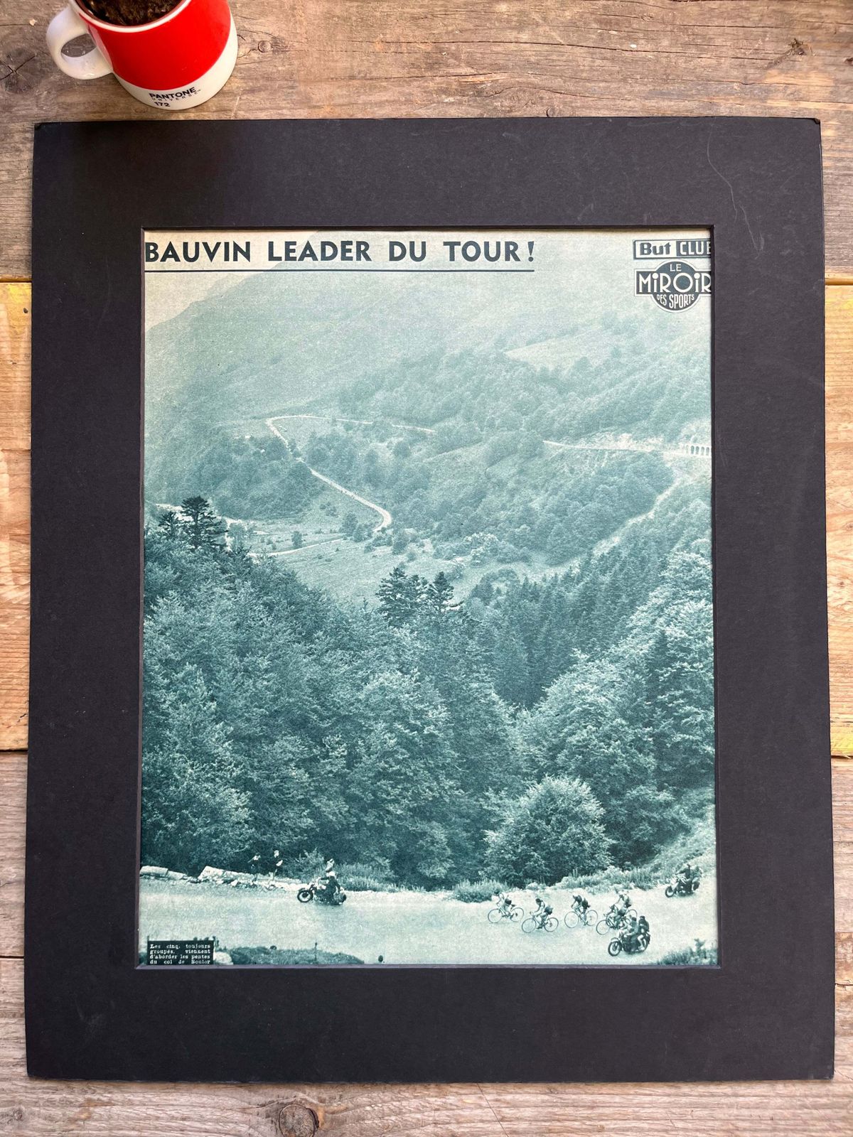 Tour De France Vintage Print 1956 Gilbert Bauvin photo for sale