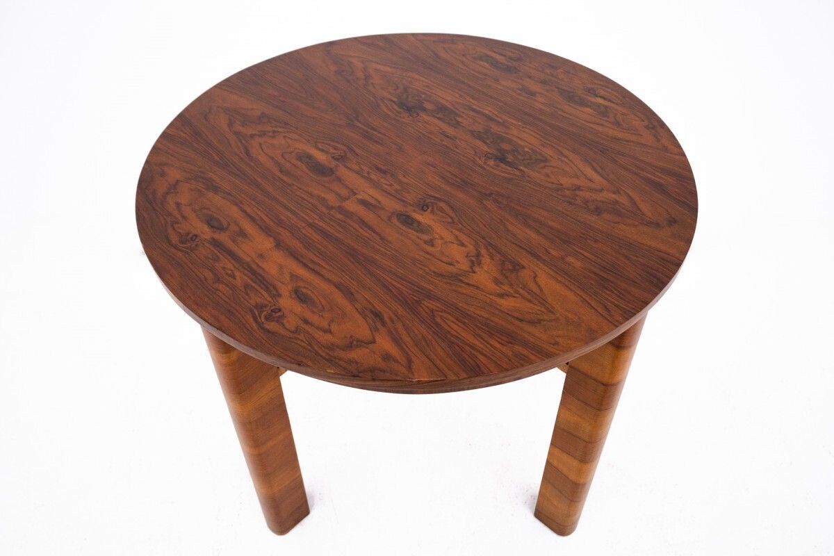 Round Table From The 20th Century In Art Deco Style, Poland. photo Furniture