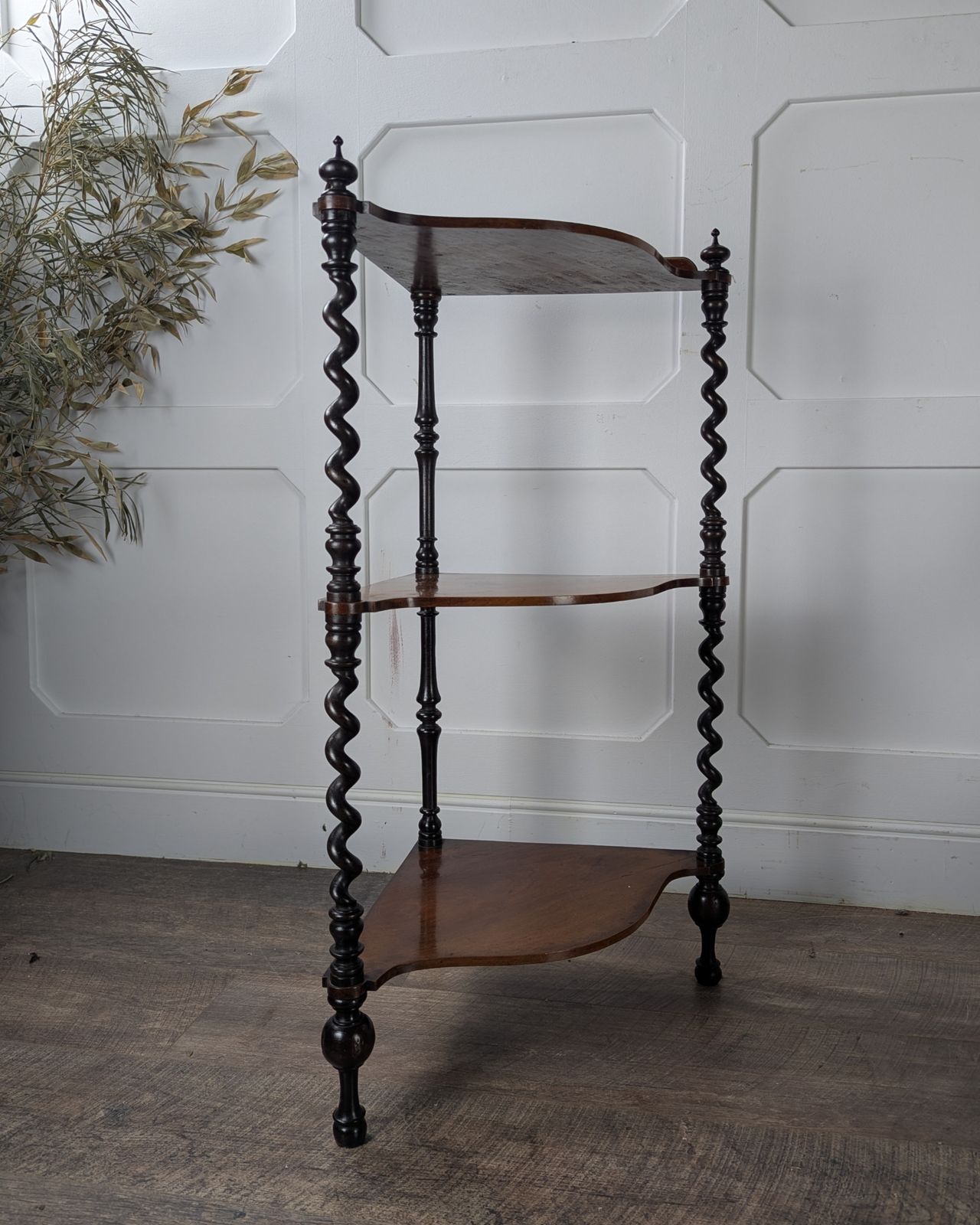 Victorian Mahogany Barley Twist Whatnot