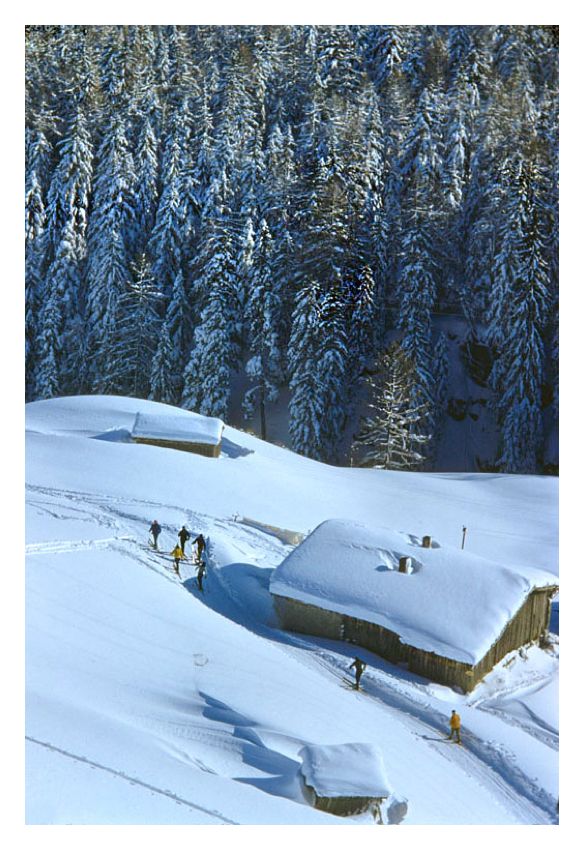 Toni Frissell 'A Chalet In Winter' Unframed Archival Pigment Print photo furniture
