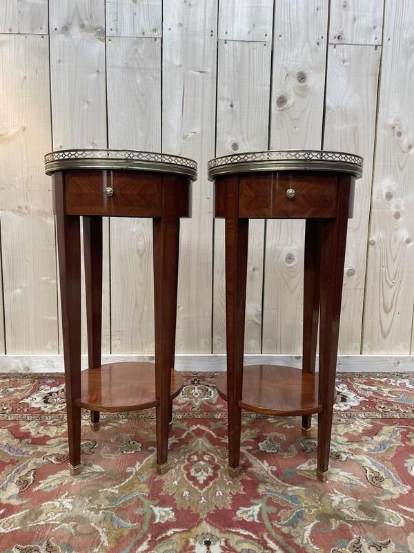 Paire De Tables De Chevets De Style Directoire   Louis XVI