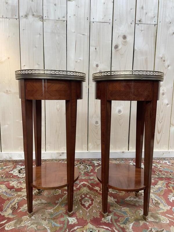 Paire De Tables De Chevets De Style Directoire   Louis XVI photo 1580.0