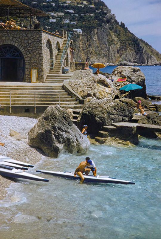Toni Frissell 'Canoeing In Capri' Unframed Archival Pigment Print