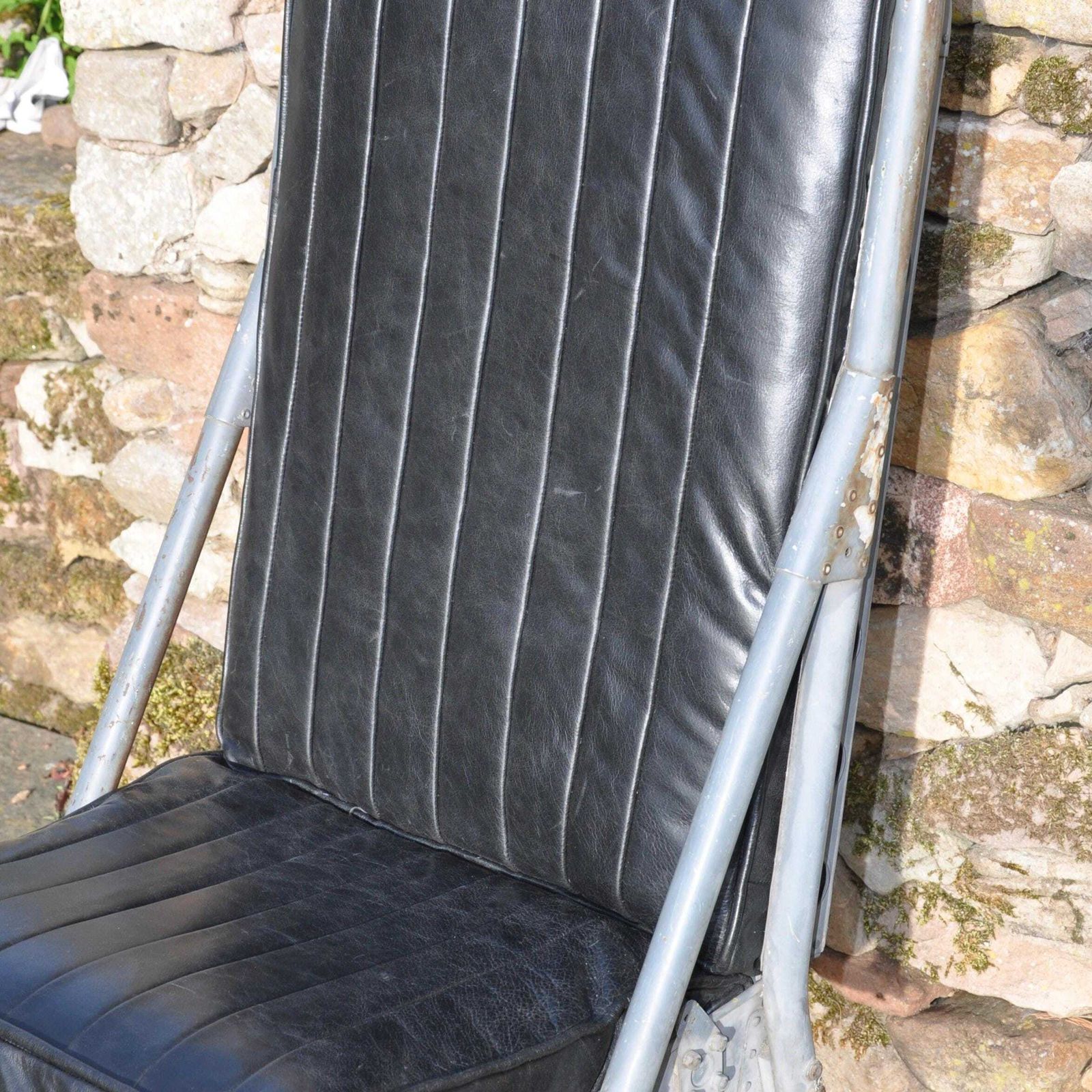 Aircraft Pilots Chair Royal Navy Westland Wasp Helicopter photo vinterior