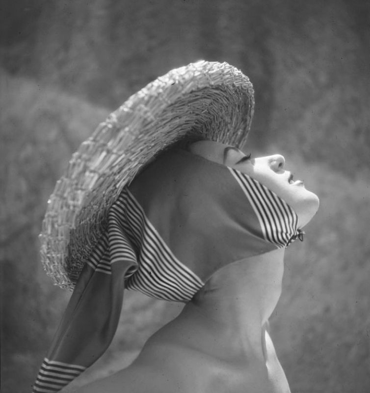 Toni Frissell 'Girl In A Hat' Unframed Archival Pigment Print