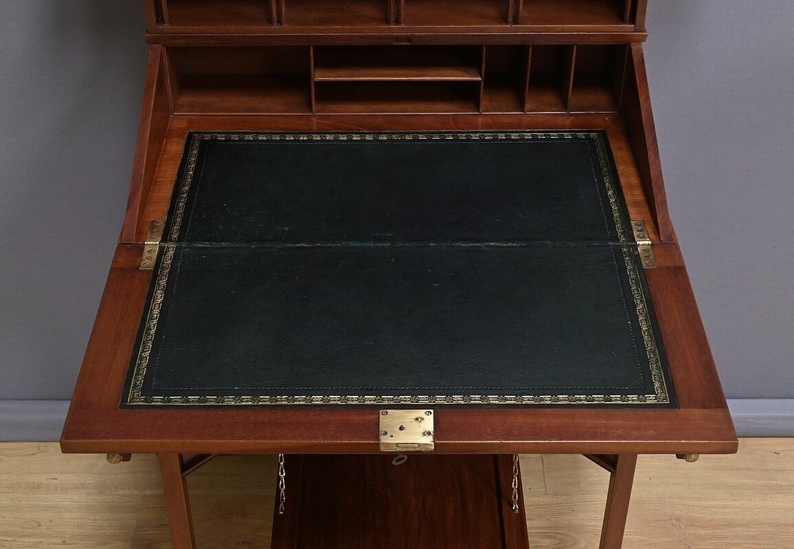 Rare English Mahogany Bonheur Du Jour, Lazarus & Cie, Calcutta – 2nd Half Of The 19th Century photo buy