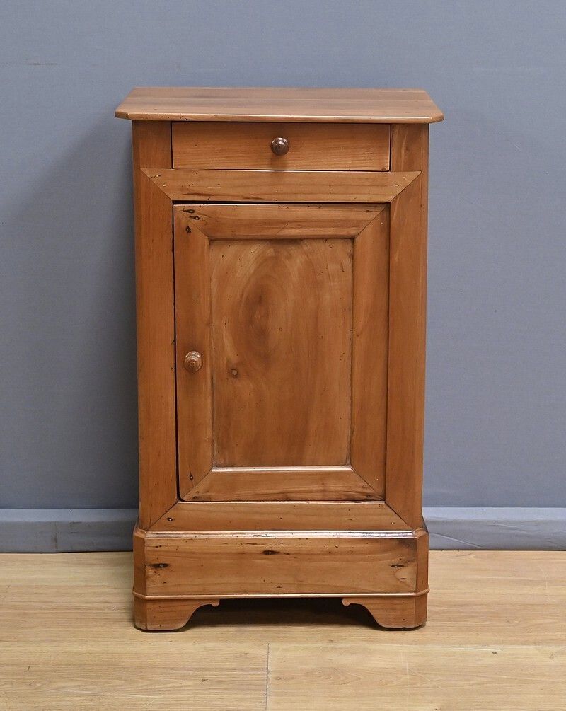 Solid Cherry Wood Bedside Table   1900 photo furniture
